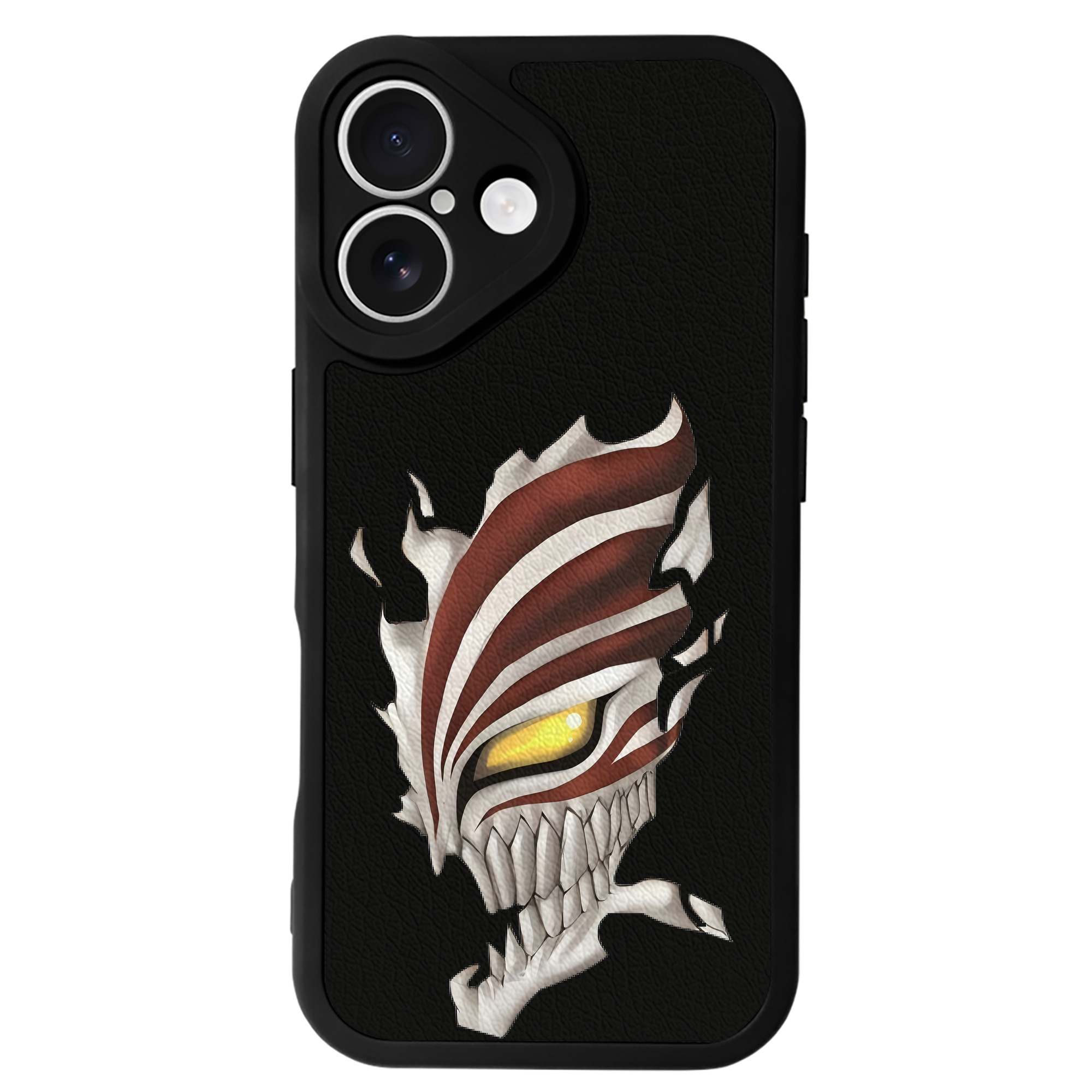 ブリーチ 黒崎一護（くろさき いちご）BLEACH Kurosaki Ichigo 【iPhone 16シリーズ対応】シリコンスマホケース（レザー調） 材質：シリコン